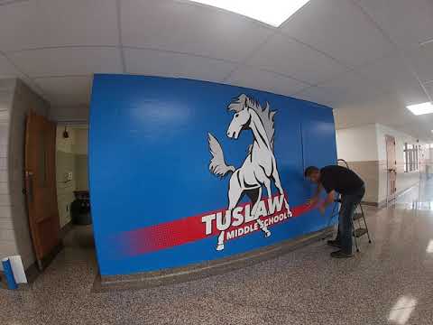 Wall Wrap Graphics Installed at Tuslaw Middle School in Massillon, Ohio