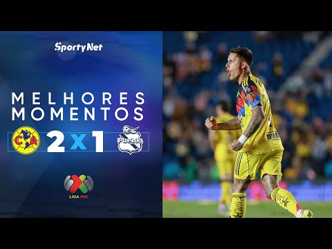 AMÉRICA VENCE COM GOL NO ÚLTIMO MINUTO! América 2x1 Pueblas - Melhores Momentos- Campeonato Mexicano