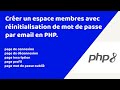 Tuto php espace membres  page de connexion  dinscription  profil   mot de passe oubli