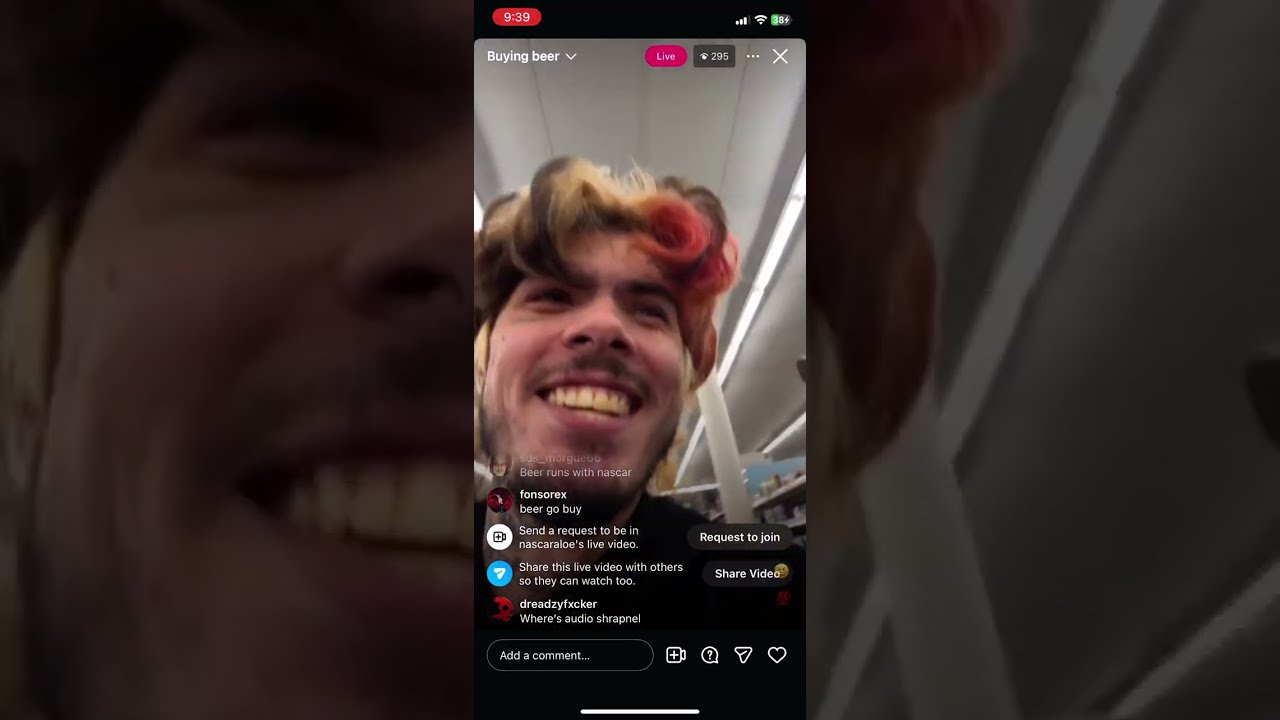 Nascar Aloe buys beer 