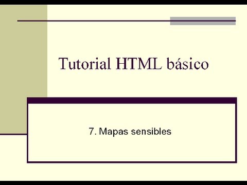 7. Tutorial HTML básico - Mapas sensibles - YouTube