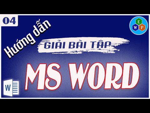 Video Hướng dẫn thực hành bài tập Word số 04 - youtube