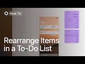 Rearranging items in a todo list in play for macos