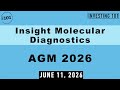 Insight Molecular AGM 2026 | GraftAssure Heart Diagnostics Product Launch Funding Paths Endorsed