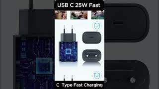 Samsung & iPhone 25W Fast Charger Review 🔥 USB C to C Super Fast Charging Cable #Shorts