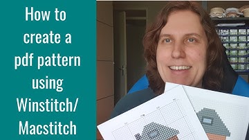 How to create a pdf pattern using Winstitch/Macstitch