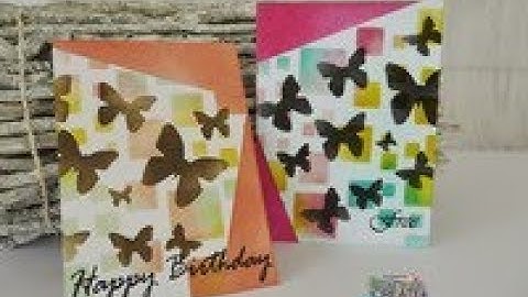 Embossing with stencils through a  die cutting machine