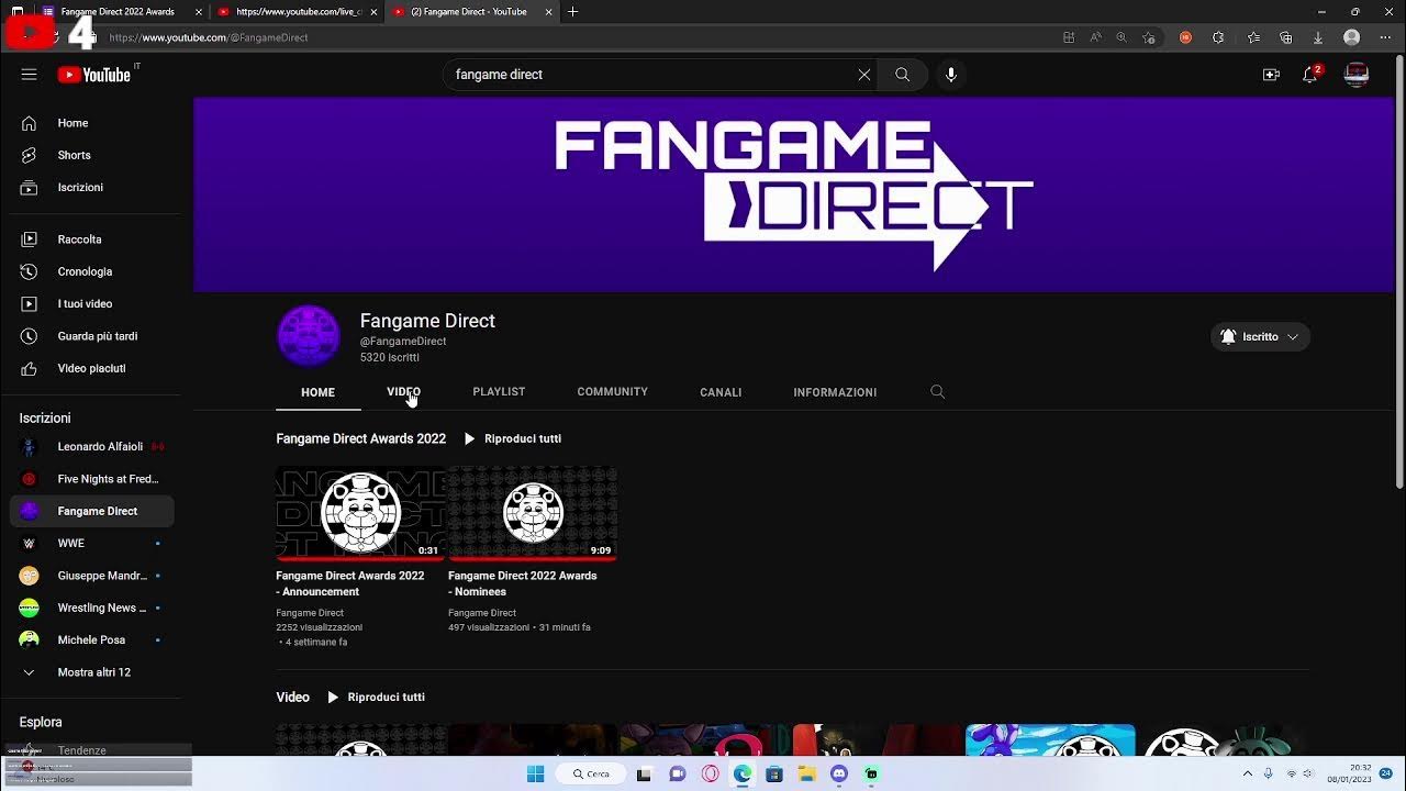 FANGAME DIRECT (LIVE ITA) YouTube