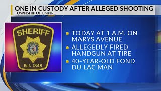 Fond du Lac County Sheriff's Office: 40-year-old man arrested after shooting parked vehicle's tire