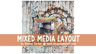 Mixed Media Scrapbook Layout