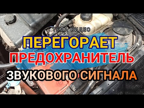 Перегорает предохранитель звукового сигнала. Устраняем