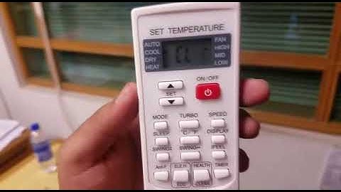 Using iClean Feature in Dawlance AC