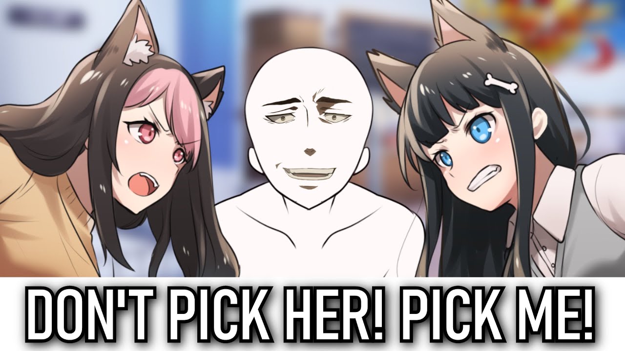 Neko & Pup Fight Over You (ft. darlingstrawb) [Monster Girl Roleplay]