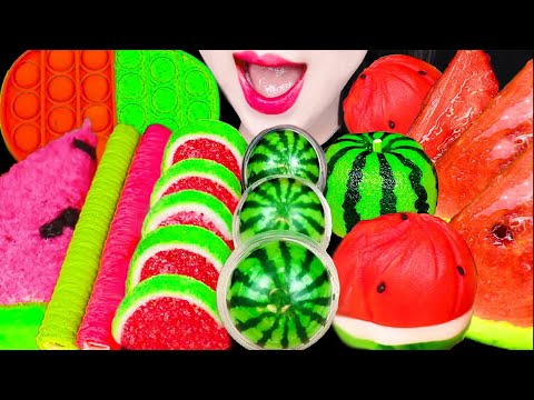 ASMR WATERMELON DESSERTS 수박 디저트 간식 MUKBANG 먹방