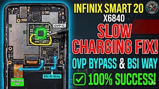 Infinix Smart 20 Not Charging Fix 🛠️ Infinix X6840 Fake Charging, OVP Bypass & Battery BSI Way 100%