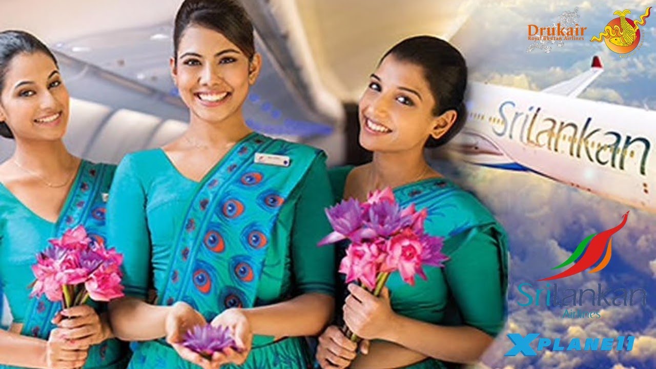 Srilankan Airlines A330 Bhutan to Srilanka Xplane11