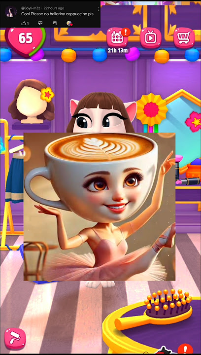 ballerina cappuccino makeover by my talking Angela 2 #mytalkingangela2 #angela2 #ballerina