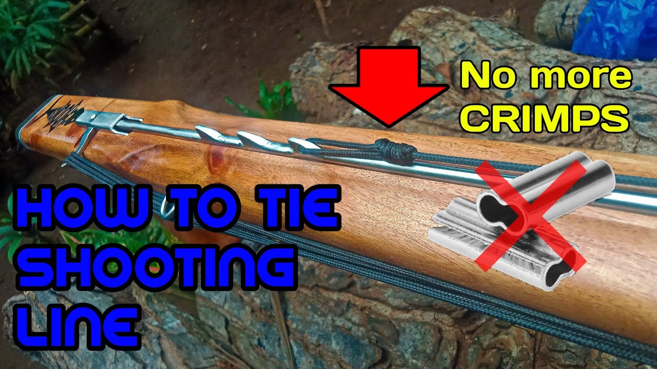 How to tie shooting/Mono line - NO MORE CRIMPS: For SG| Tutorials, Chooks Adventures