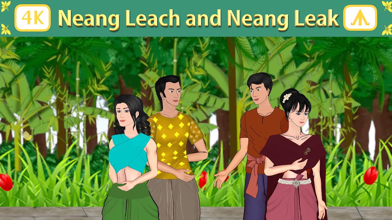 Neang Leach and Neang Leak | Airplane Tales English - YouTube