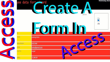 How to create a Data Entry Form in MS Access 2007 Step wise by Kshedang [Nepali]
