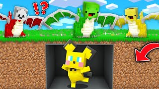 Pikachu Speedrunner Vs Pokemons Hunters  Jj Vs Mikeycarrie In Minecraft Maizen