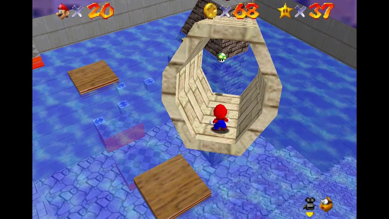Secrets In The Shallows And Sky Mario 64 Super Mario 64 Wet Dry World Secrets in the Shallows & Sky - YouTube