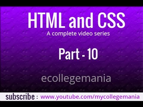 Learn html and css tutorial | How to make website from scratch Part  - 10