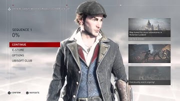 assassins creed syndicate main menu first look non gameplay