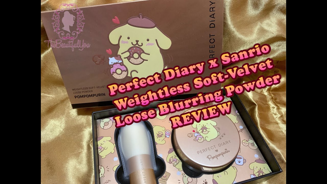 Review | Perfect Diary x Sanrio Weightless Soft Velvet Blurring Loose Powder