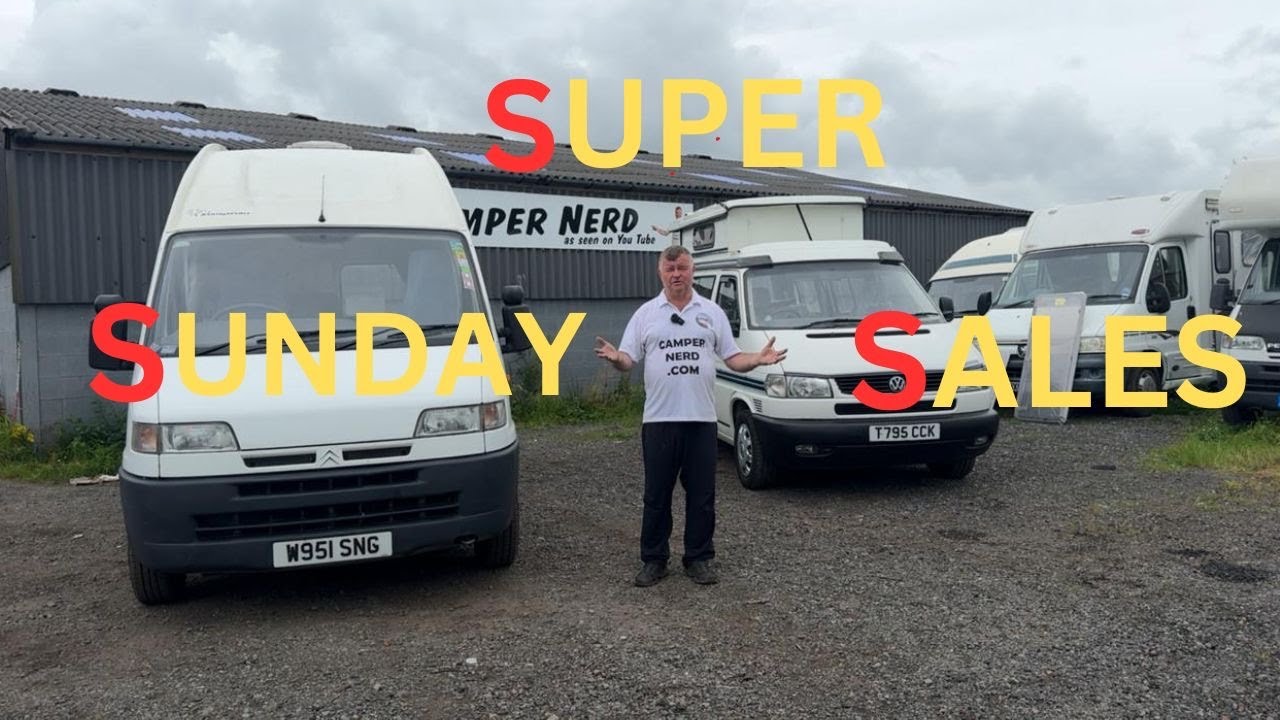 SUPER SUNDAY CAMPERS FOR SALE BY ANTONY VALENTINE THE CAMPER NERD