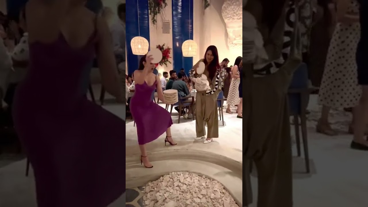 As the plates are smashed, we will shout Opa! 