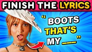 FINISH THE LYRICS 🎵 TikTok Songs 2026 Edition 🔥 Music Quiz 2026