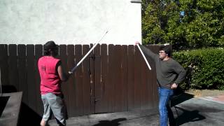 Sylvester's Burgers swordfight.