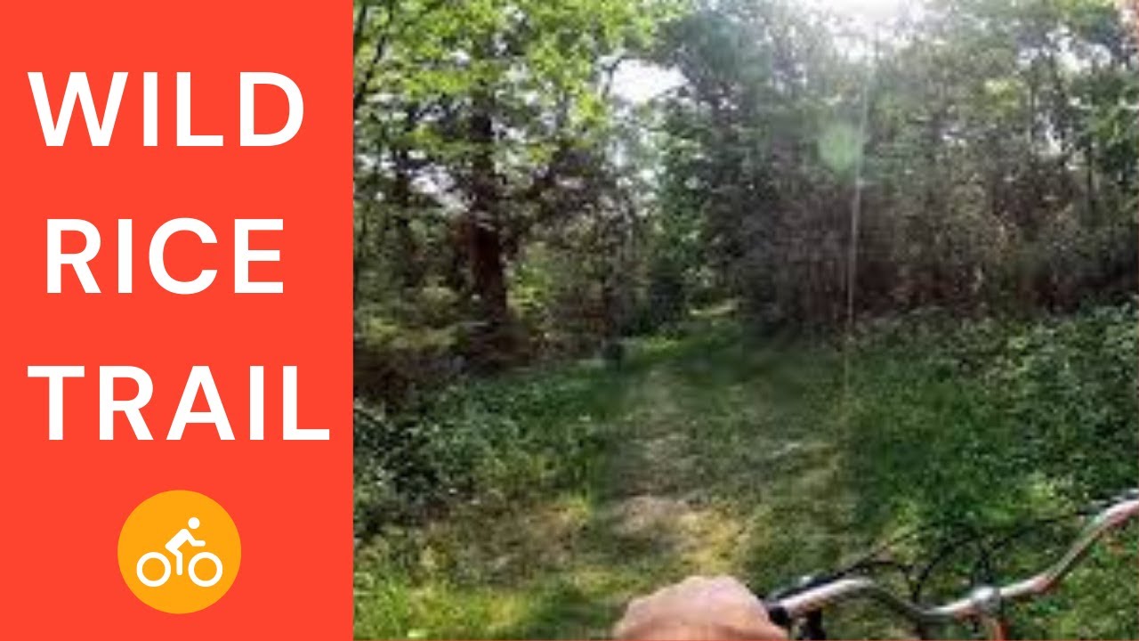 Biking the Wild Rice Trail Mirror Lake State Park in Baraboo, WI