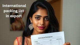 What is an International Packing List | Export Packing List Format & Example Explained
