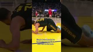 Steph Curry went to the locker room after this fall