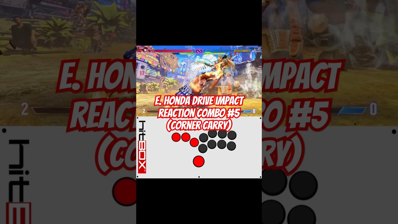 [SF6] E. Honda - Drive Impact Reaction Combo #5 (Corner Carry)