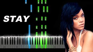 Rihanna - Stay ft. Mikky Ekko Piano Tutorial