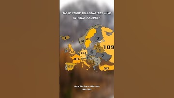 How many billionaires live in your country #europe #mapper #map #mapchart #countrymap #mapping #sub