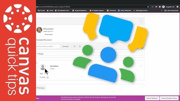 How to reply to a discussion in Canvas | Canvas QuicK Tips