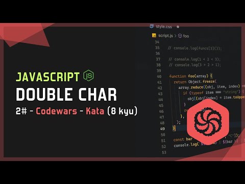 Double Char | 2# - Codewars - Kata (8 kyu) | Javascript