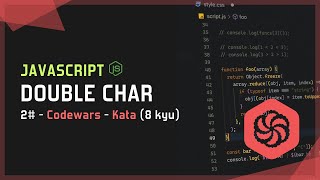 Double Char | 2# - Codewars - Kata (8 kyu) | Javascript
