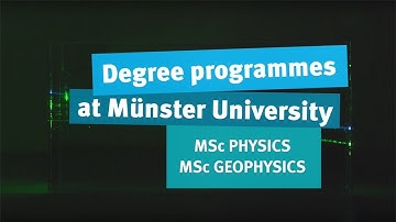 The MSc Physics programme in Münster: From the Big Bang to Complex Systems
