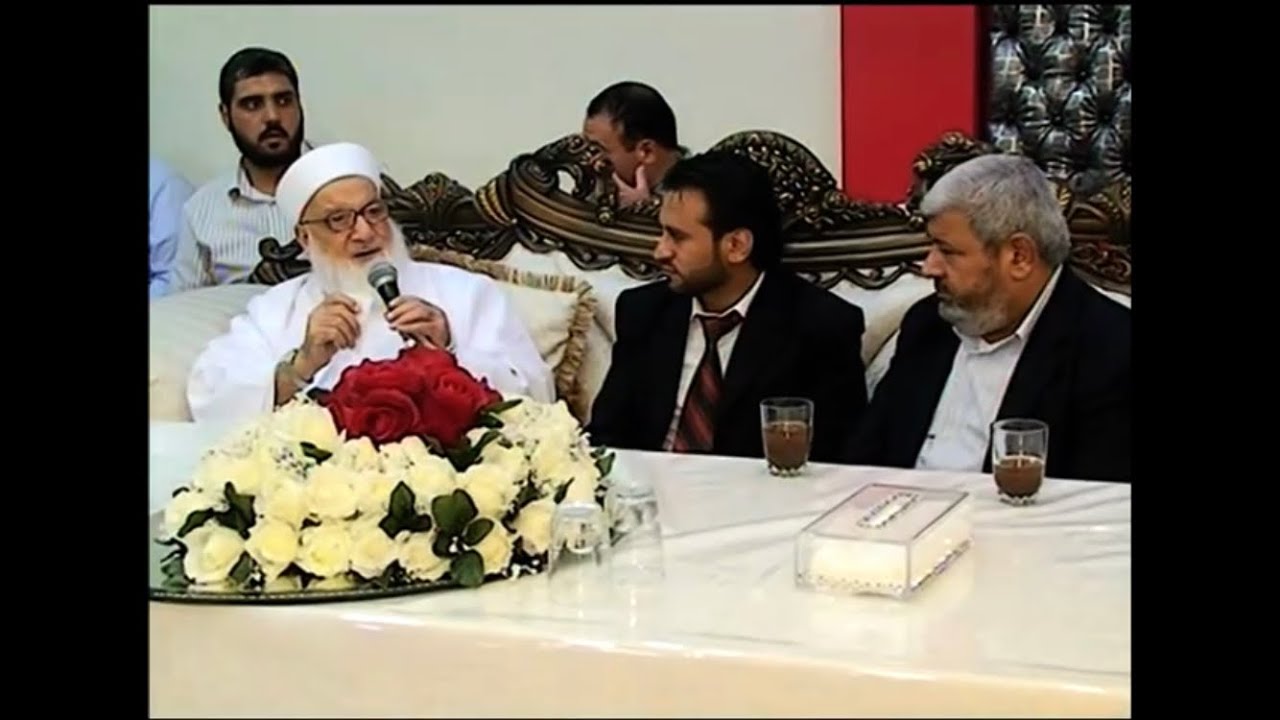 حفل زفاف اخي نذير الخطيب بحضور سيدي الشيخ رجب ديب جزاه الله عنا خير الجزاء