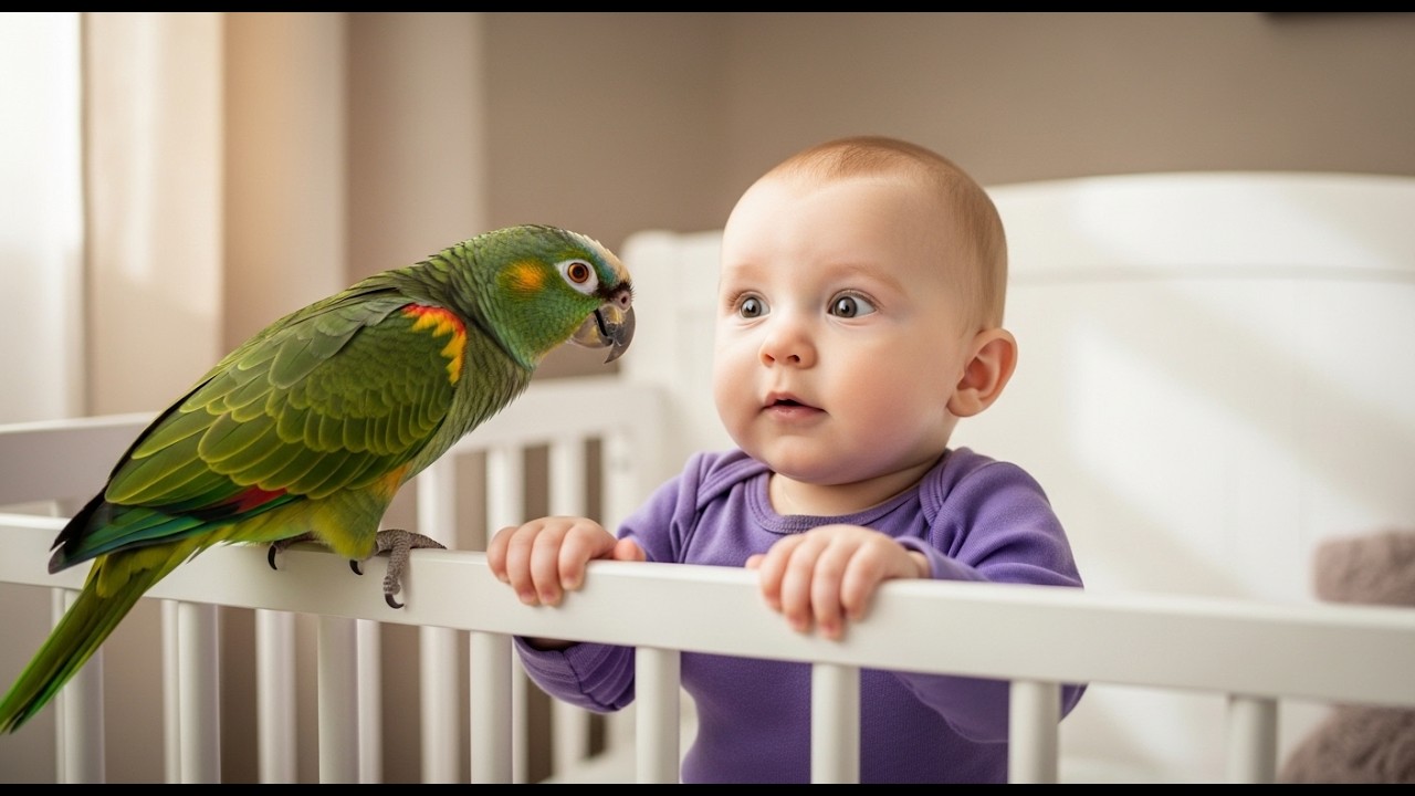 Если бы камера не записывала, мы бы не поверили, что попугай сделал с ребёнком!