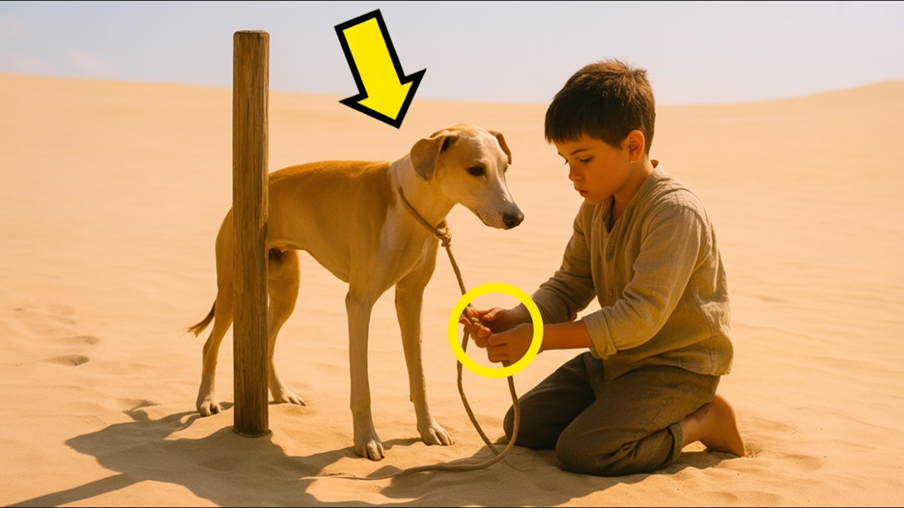 BĂIAT GĂSEȘTE CÂINE BLOCAT ÎN MIJLOCUL DEȘERTULUI, DAR CÂND DESCOPERĂ MOTIVUL…