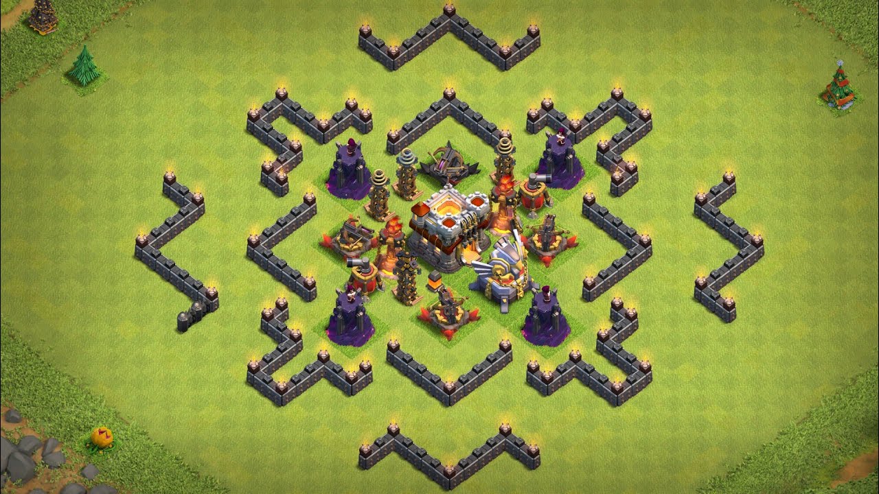 My COC Village Base - YouTube