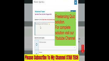 #Shorts Freelancing Quiz 1 solution