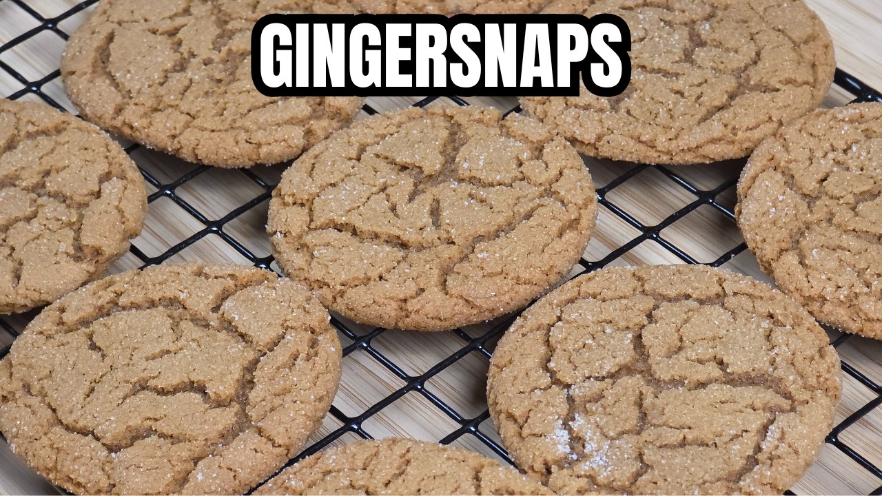 Homemade Gingersnap Cookies Recipe | Soft & Chewy! - YouTube