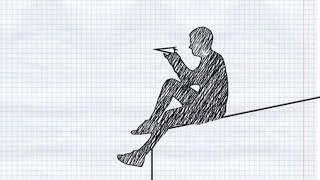 Animated Man Pencil Drawing Effect Motion Graphics